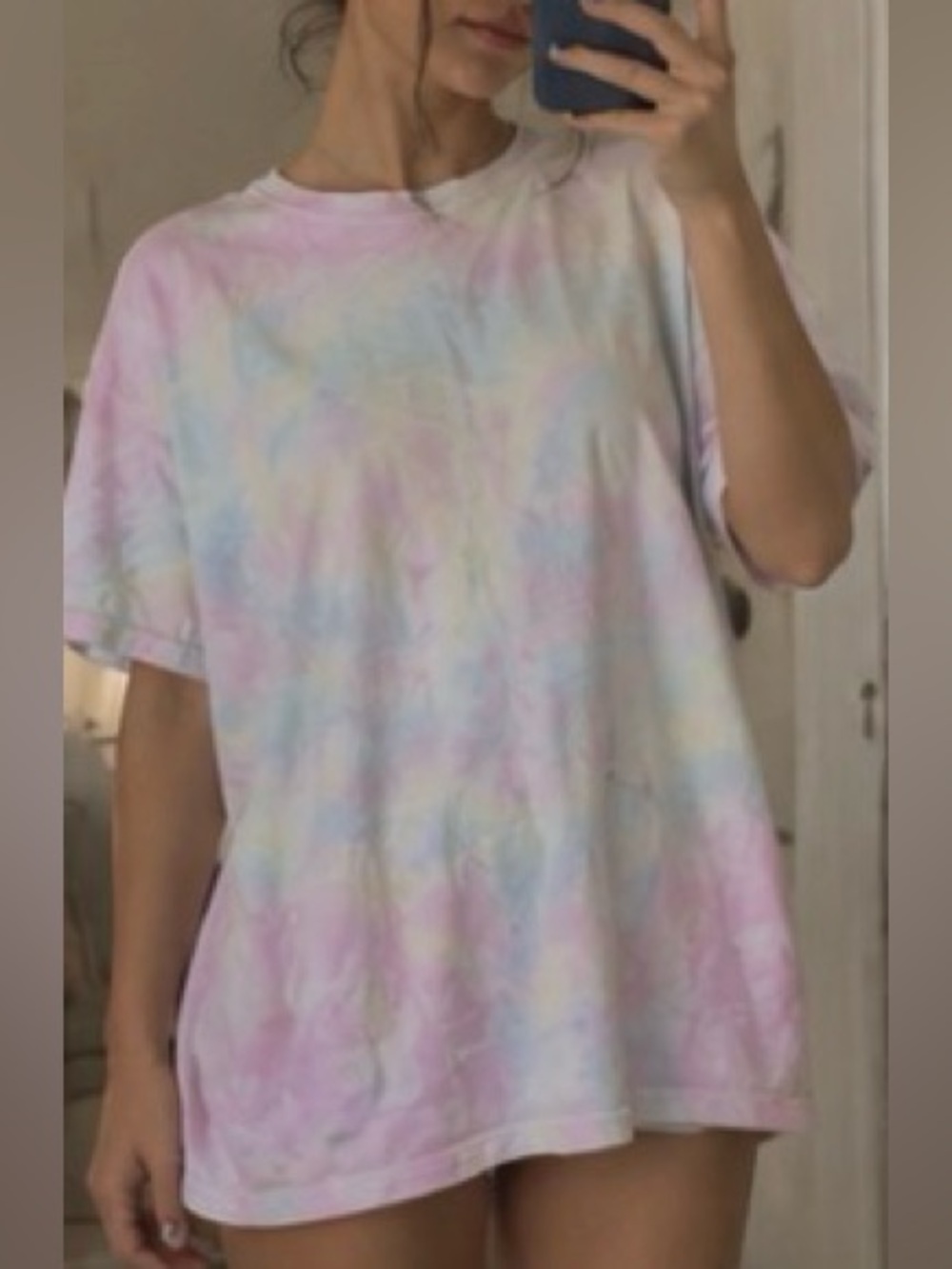 H&M Pastel Tie-Dye Tee in Pink, Mint, and Lavender
